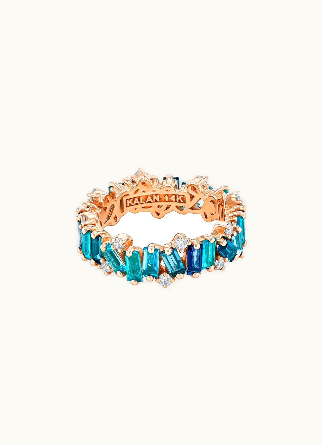 Suzanne Kalan Suzanne Kalan Amalfi Burst Blue Mix Eternity Band UZ0181399