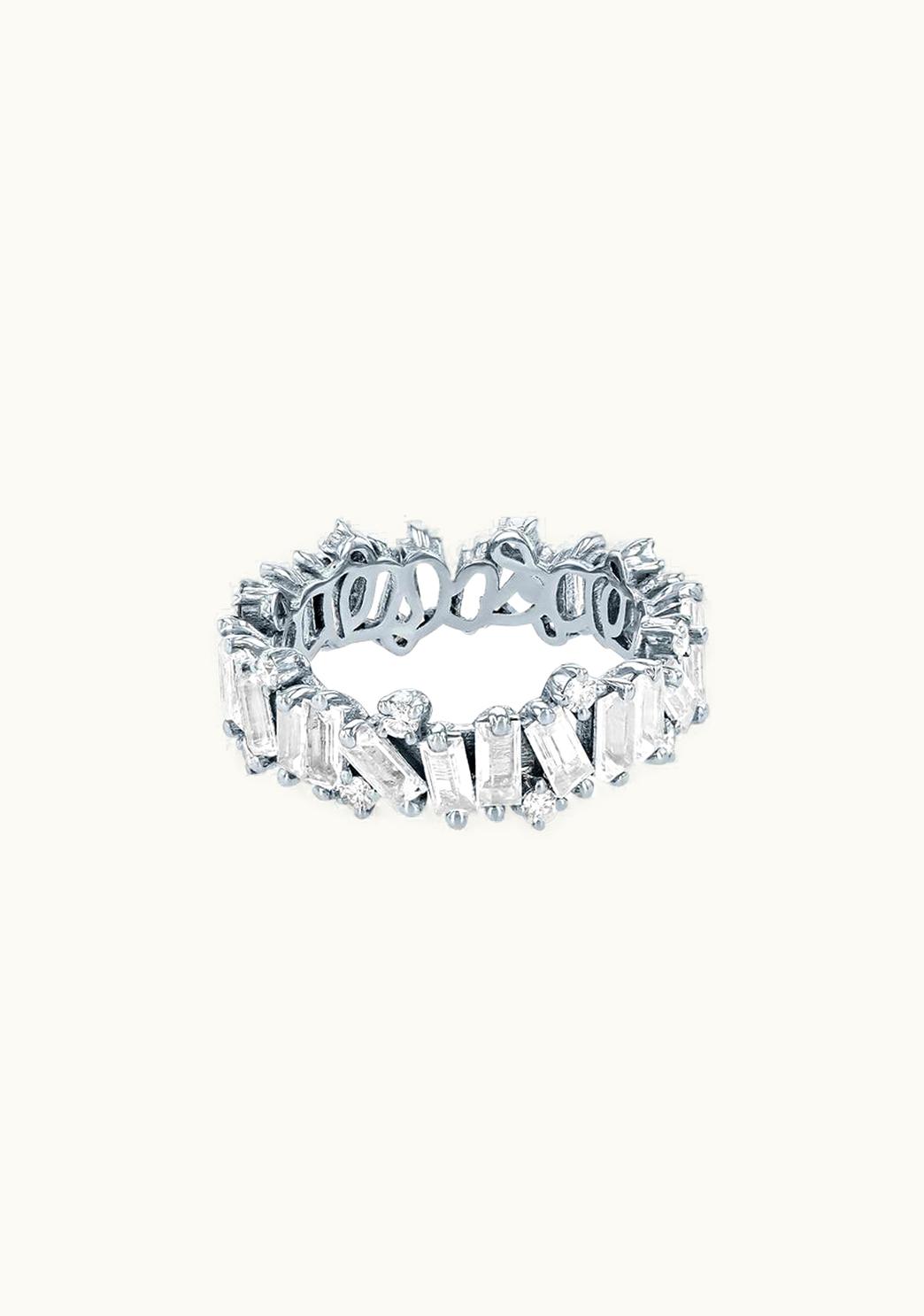 Suzanne Kalan Suzanne Kalan Amalfi Burst White Topaz Eternity Band UZ0181406