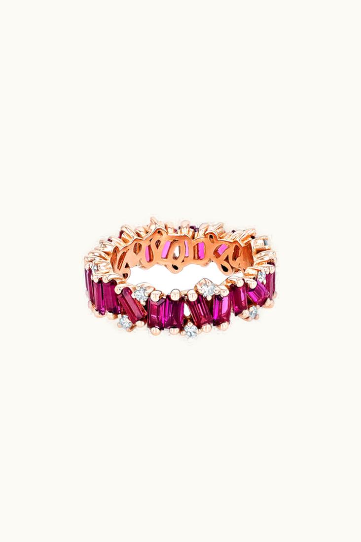 Suzanne Kalan Suzanne Kalan Amalfi Burst Rhodolite Eternity Band UZ0181411