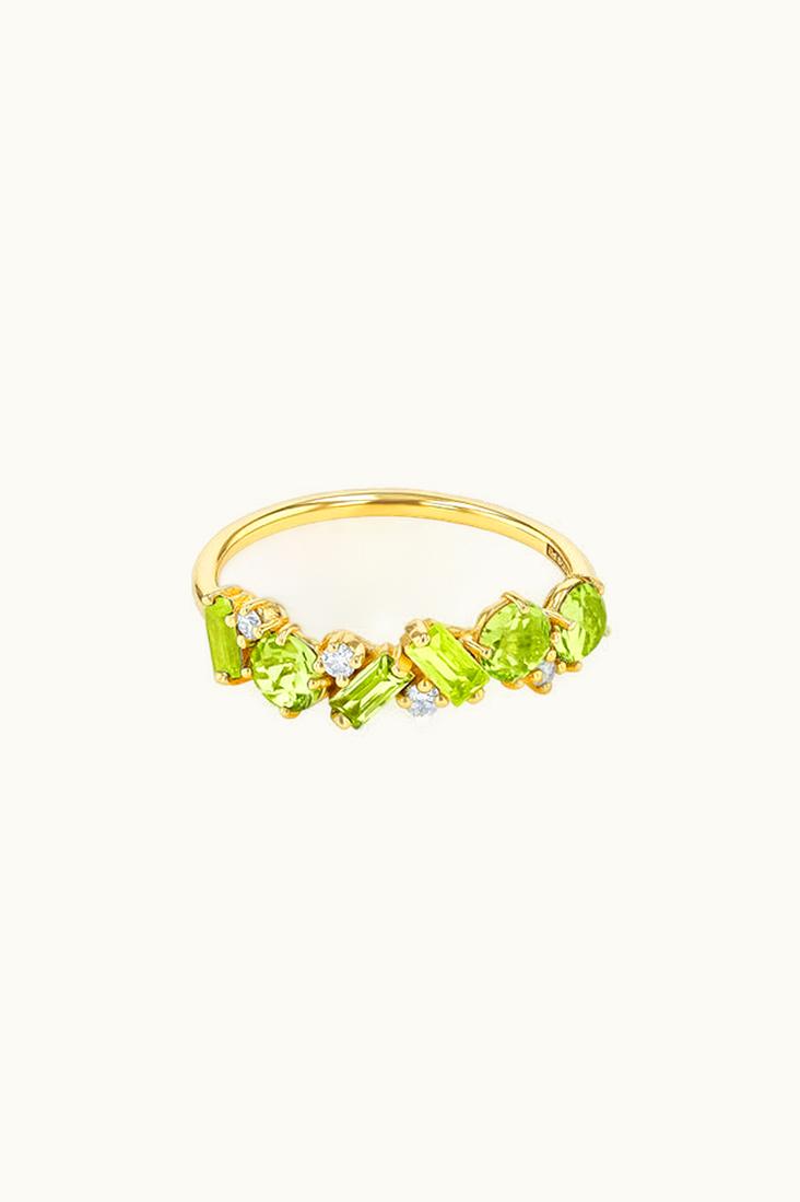 Suzanne Kalan Suzanne Kalan Amalfi Blend Peridot Half Band UZ0181435