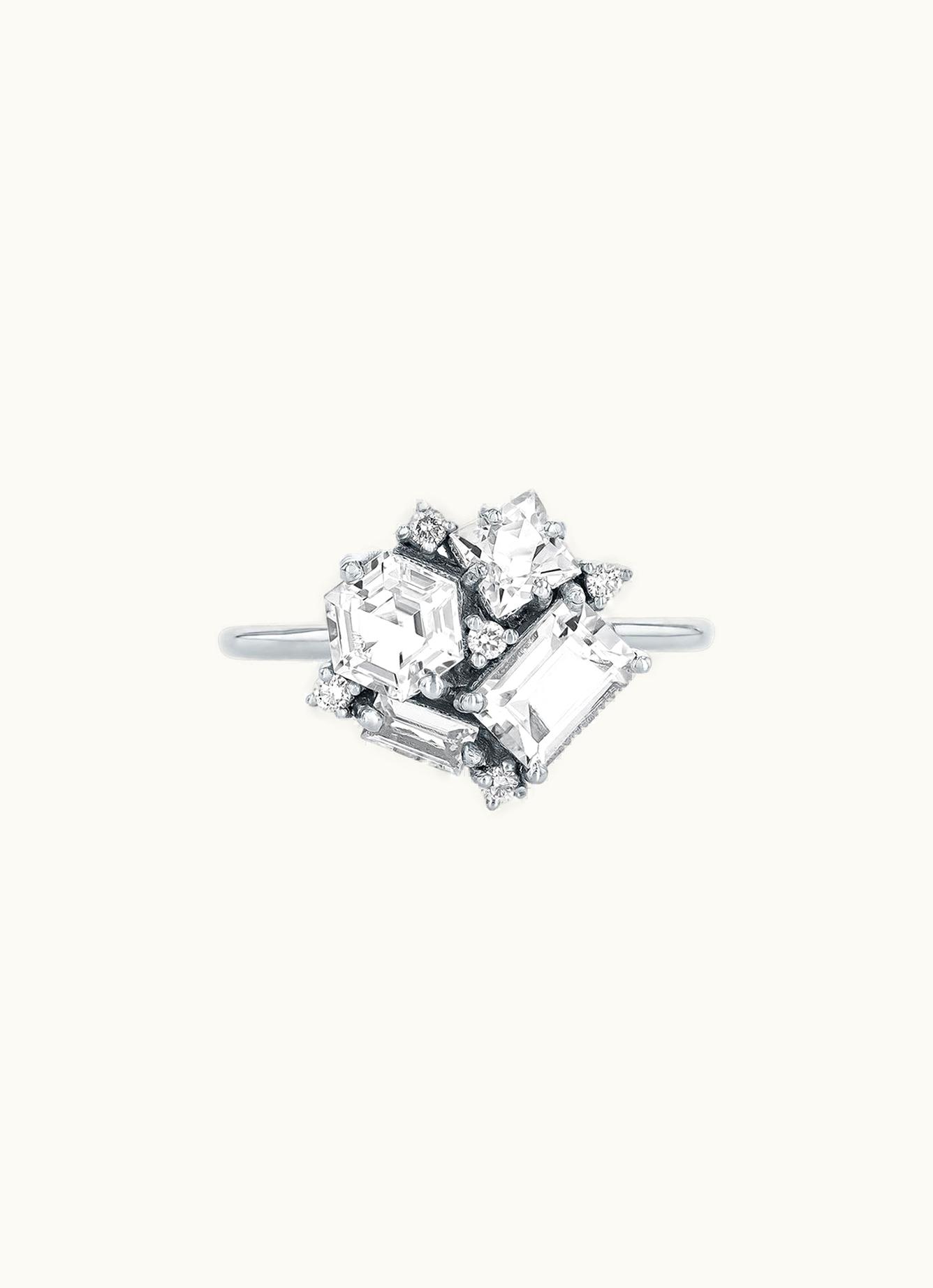 Suzanne Kalan Suzanne Kalan Amalfi White Topaz Blossom Ring UZ0181447