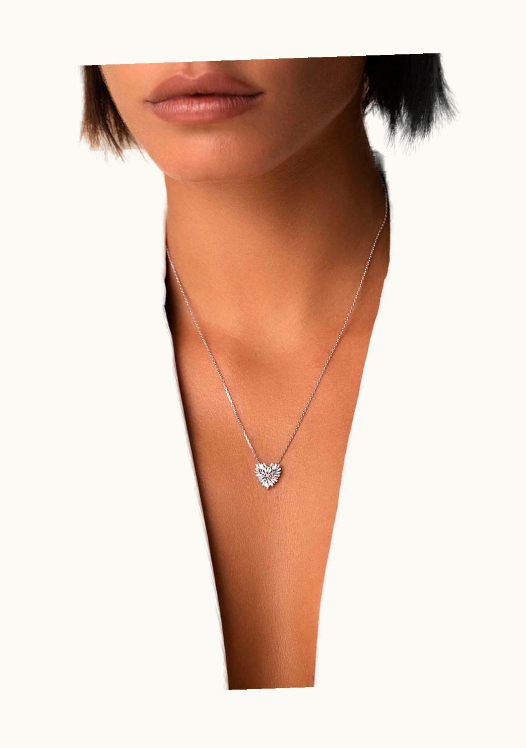 Suzanne Kalan Suzanne Kalan Classic Diamond Medium Heart Pendant UZ0181466