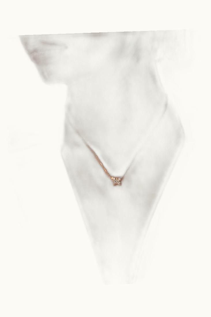 Suzanne Kalan Suzanne Kalan Princess Diamond Mini Butterfly Pendant UZ0181470