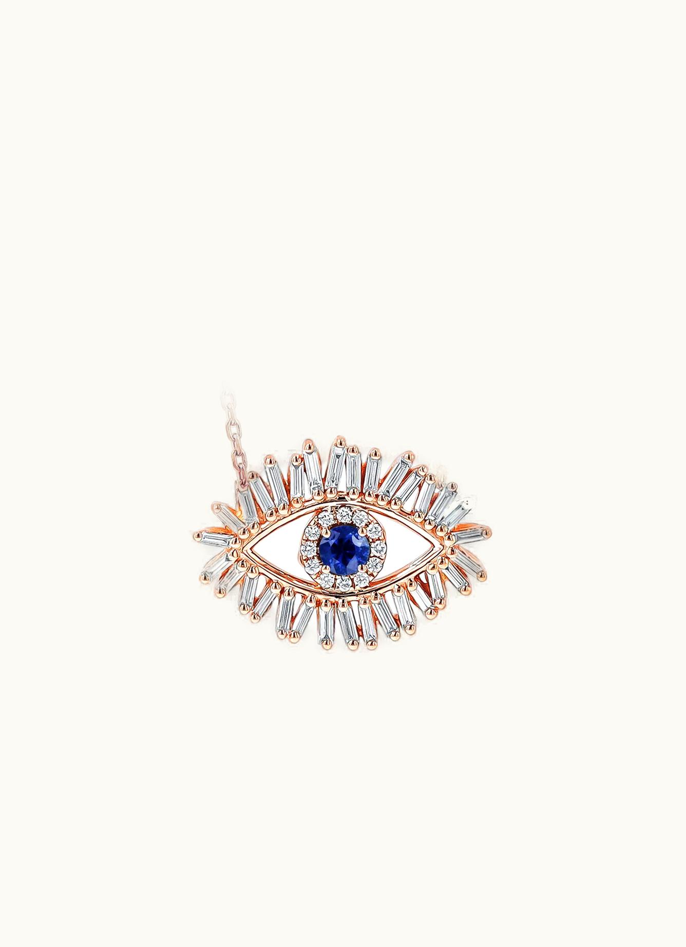 Suzanne Kalan Medium Evil Eye Dark Blue Sapphire Pendant UZ0181492