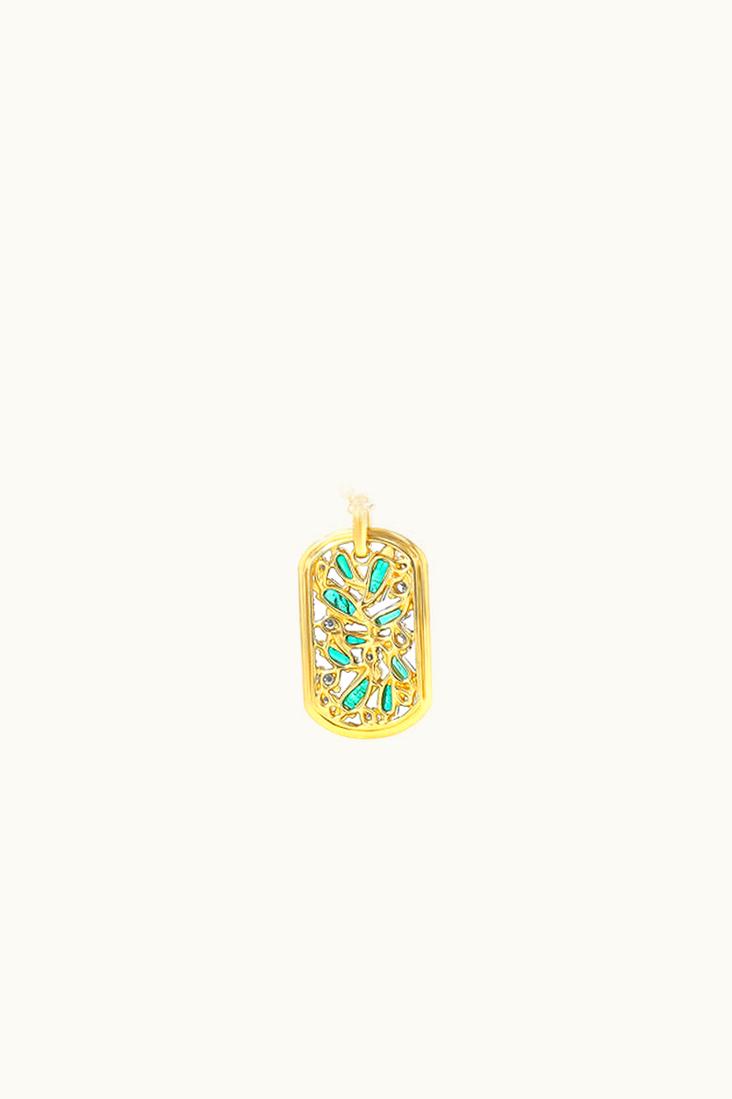 Suzanne Kalan Suzanne Kalan Emerald Medium Dog Tag Pendant UZ0181534
