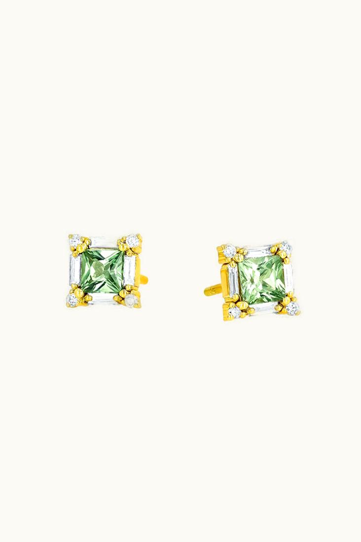 Suzanne Kalan Suzanne Kalan Princess Green Sapphire Studs UZ0181627