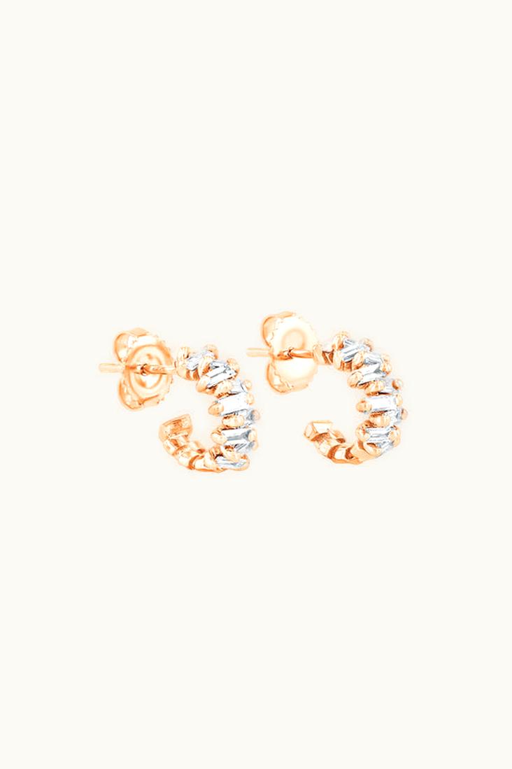 Suzanne Kalan Suzanne Kalan Bold Zigzag Diamond Mini Hoops UZ0181660