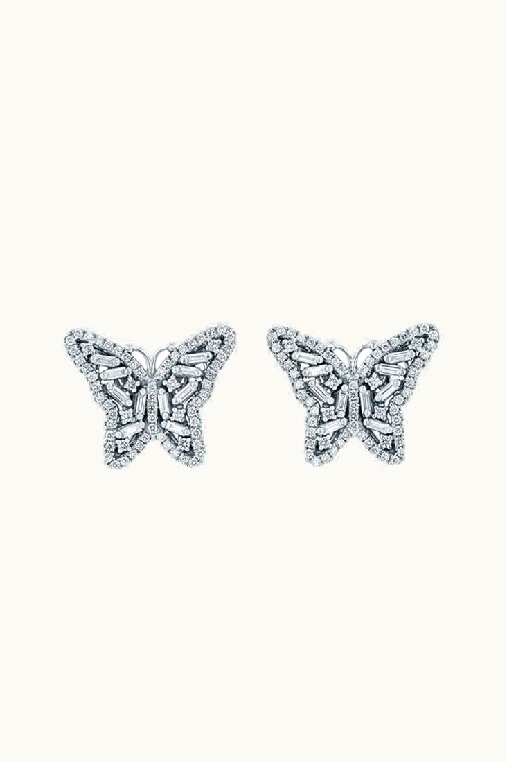 Suzanne Kalan Suzanne Kalan Bold Small Butterfly Diamond Studs UZ0181663