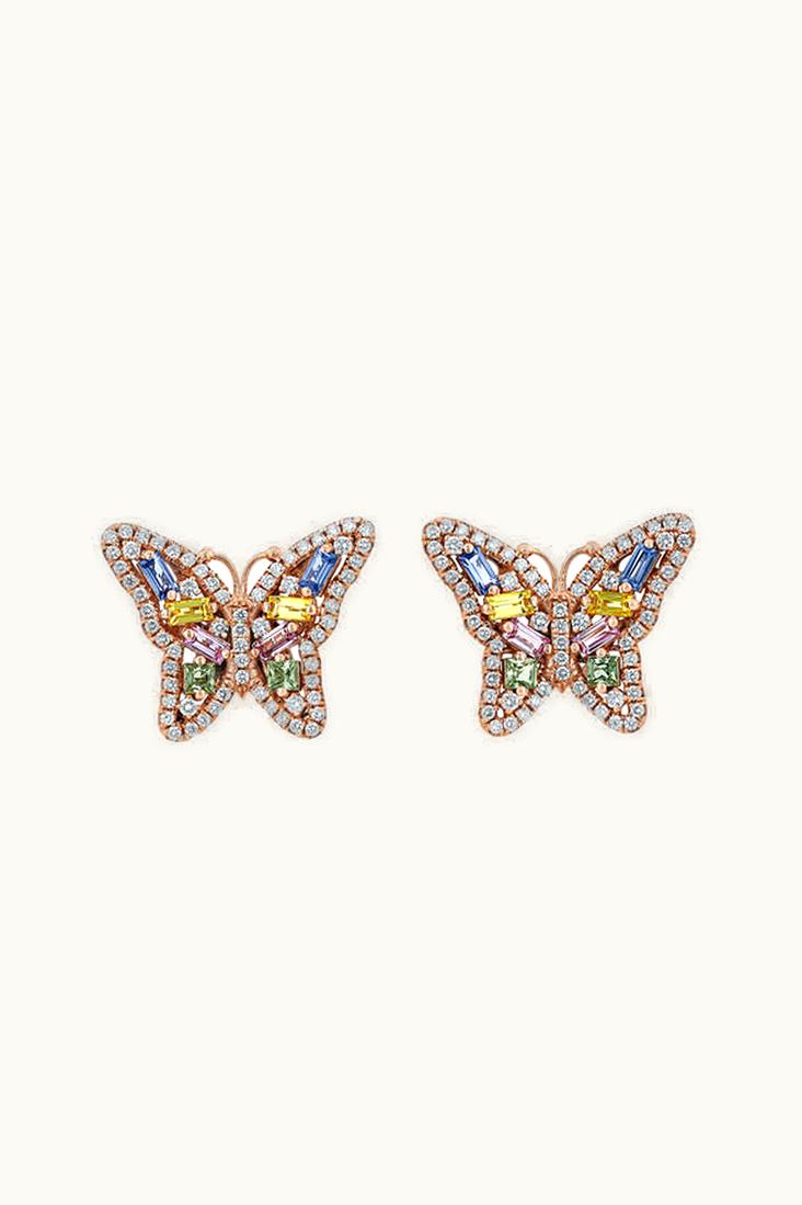 Suzanne Kalan Suzanne Kalan Small Butterfly Pastel Sapphire Studs UZ0181669