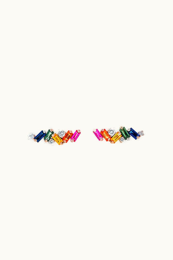 Suzanne Kalan Suzanne Kalan Frenzy Rainbow Sapphire Studs UZ0181674