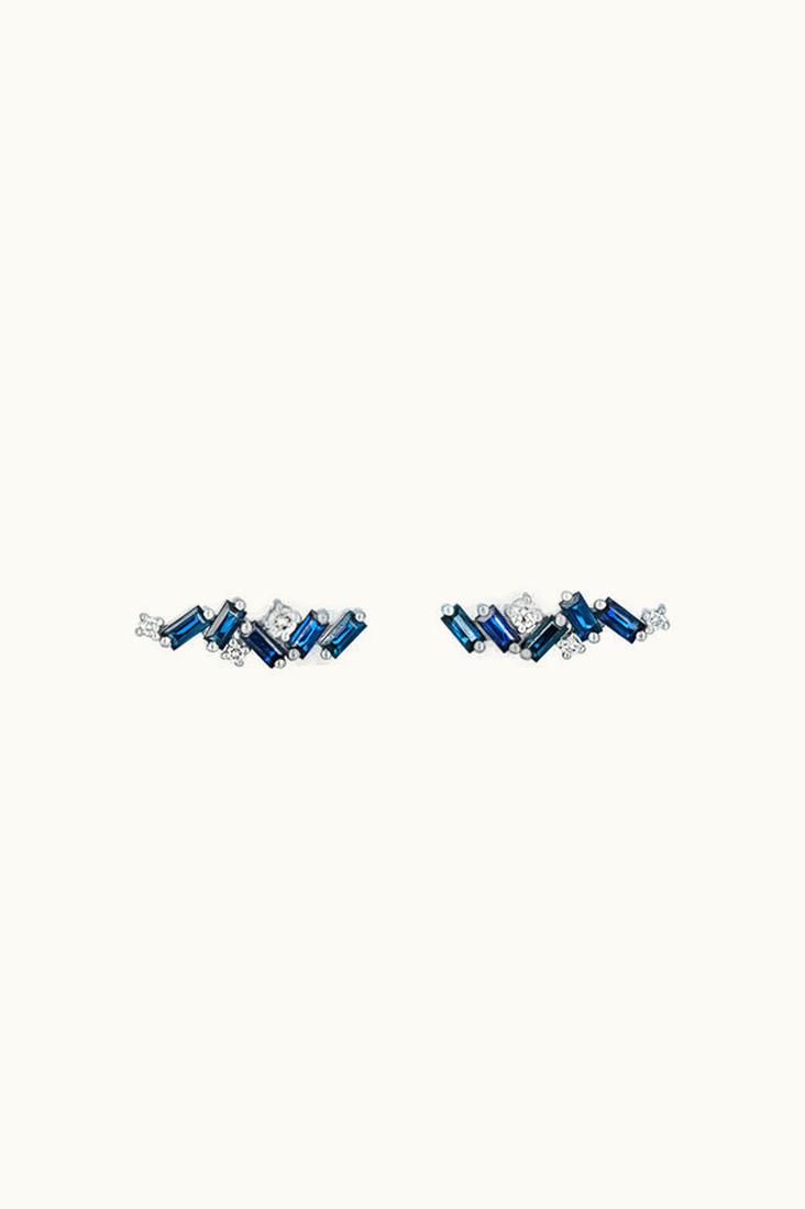 Suzanne Kalan Suzanne Kalan Frenzy Dark Blue Sapphire Studs UZ0181675