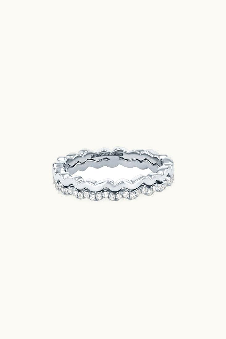 Suzanne Kalan Suzanne Kalan Golden Mini Wave Diamond Eternity Band UZ0181685