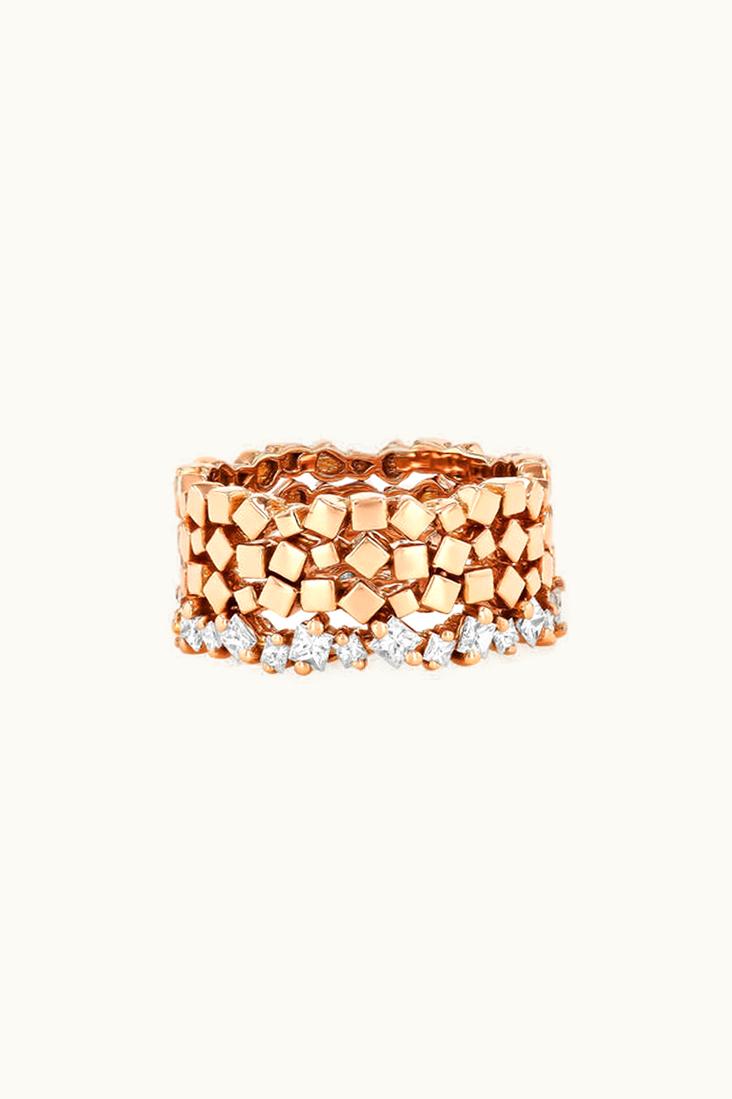 Suzanne Kalan Suzanne Kalan Golden Midi Diamond Eternity Band UZ0181690