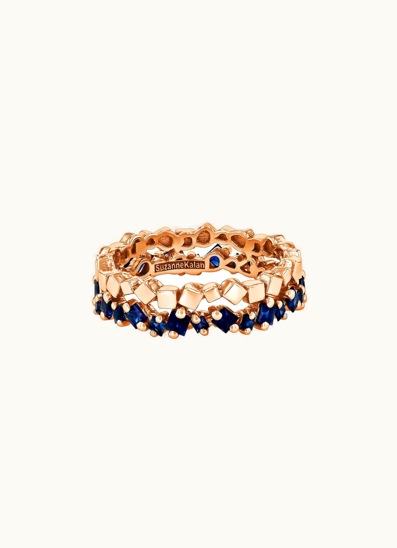 Suzanne Kalan Suzanne Kalan Golden Mini Dark Blue Sapphire Eternity Band UZ0181694