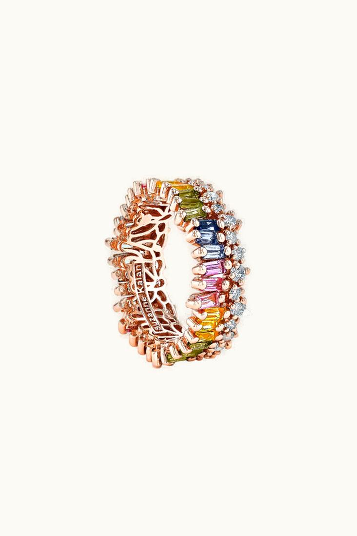 Suzanne Kalan Suzanne Kalan Short Stack Pastel Sapphire Eternity Band UZ0181721
