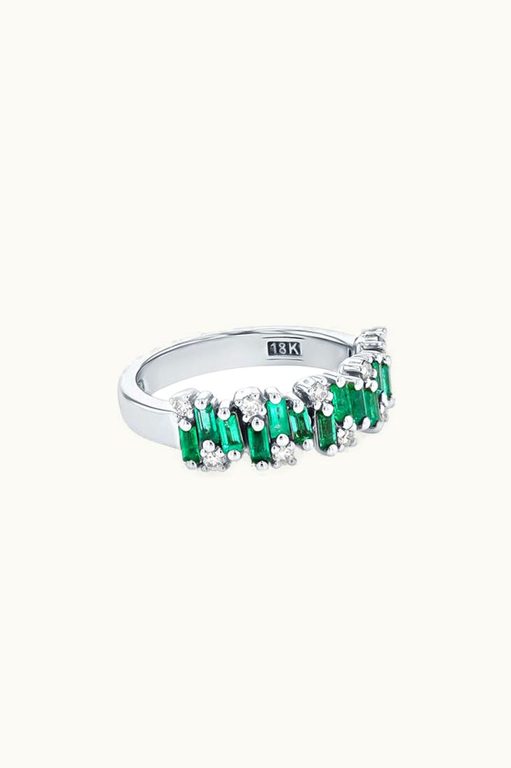 Suzanne Kalan Suzanne Kalan Shimmer Alaia Emerald Half Band UZ0181738
