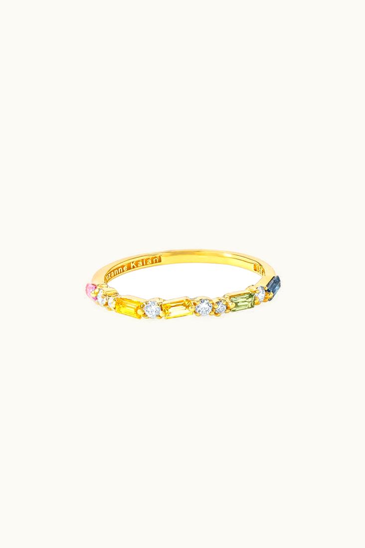 Suzanne Kalan Suzanne Kalan Thin Mix Pastel Sapphire Half Band UZ0181749