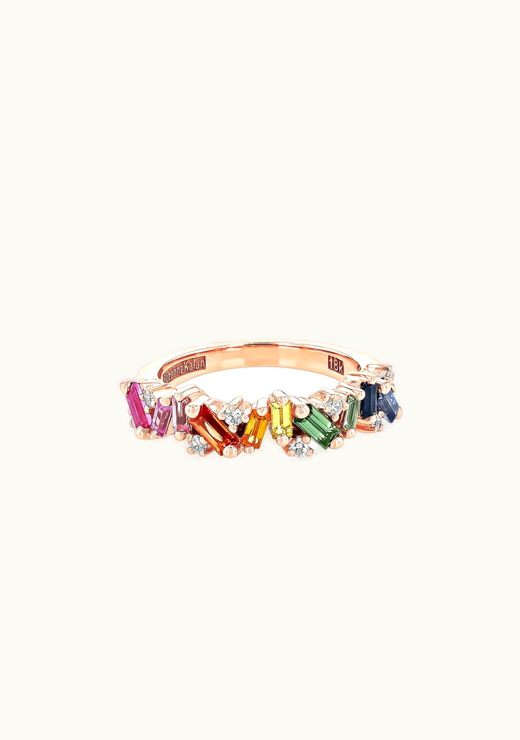 Suzanne Kalan Suzanne Kalan Frenzy Rainbow Sapphire Half Band UZ0181761