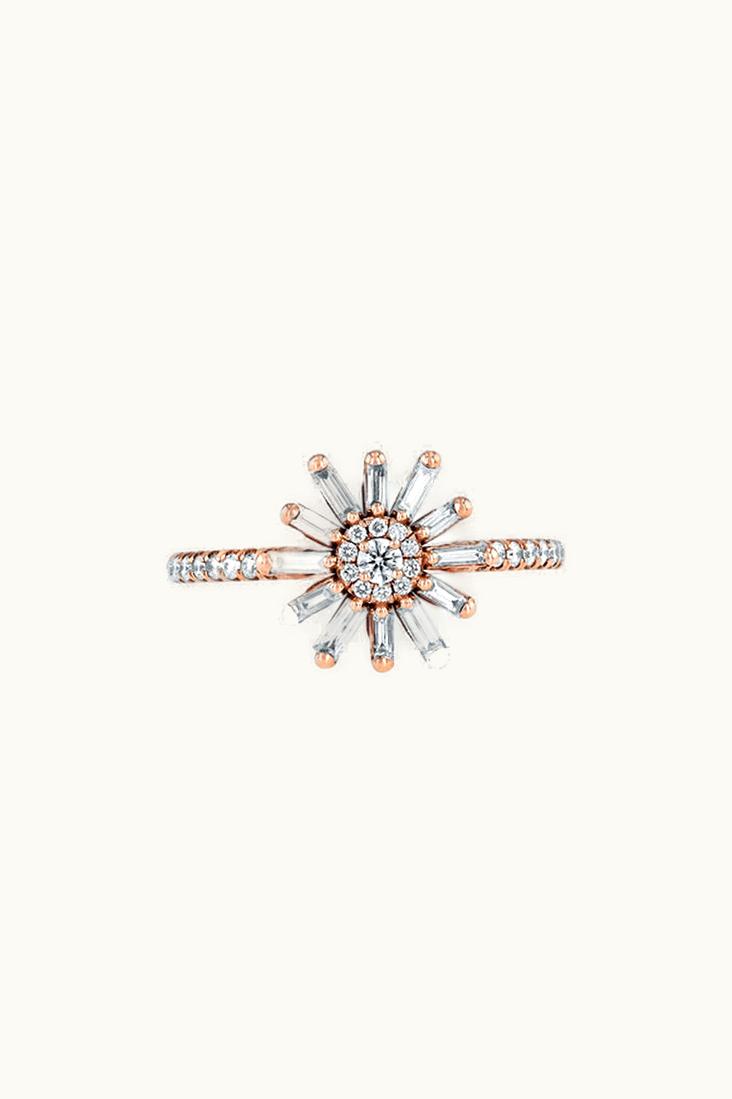 Suzanne Kalan Suzanne Kalan Sabine White Diamond Flower Ring UZ0181781