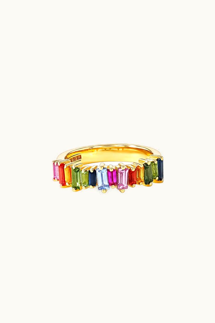 Suzanne Kalan Suzanne Kalan Bold Rainbow Sapphire Half Band UZ0181793