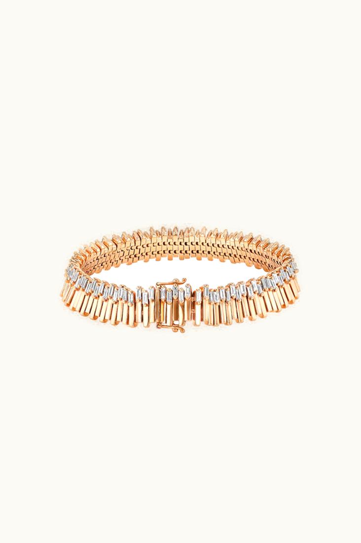 Suzanne Kalan Suzanne Kalan Golden Midi Stacker Diamond Tennis Bracelet UZ0181869