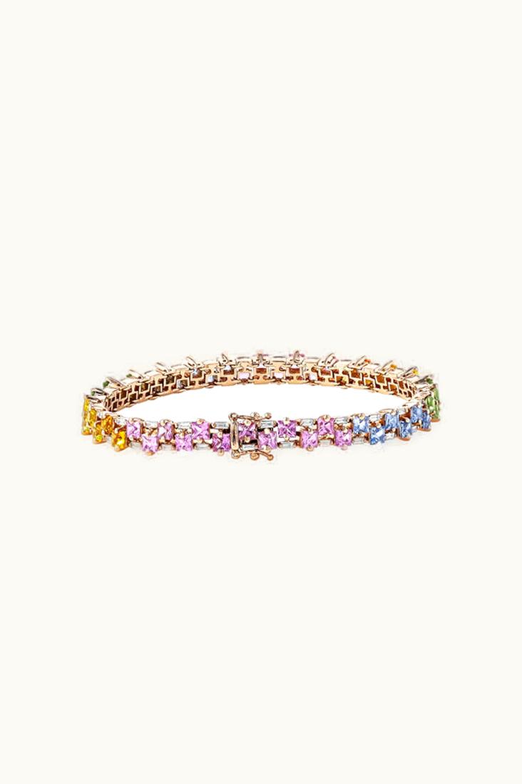 Suzanne Kalan Suzanne Kalan Princess Midi Pastel Sapphire Tennis Bracelet UZ0181876