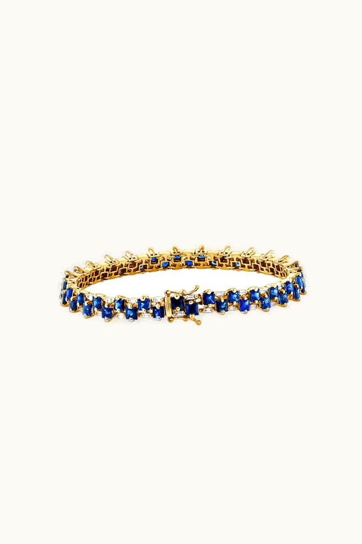 Suzanne Kalan Suzanne Kalan Princess Midi Dark Blue Sapphire Tennis Bracelet UZ0181877