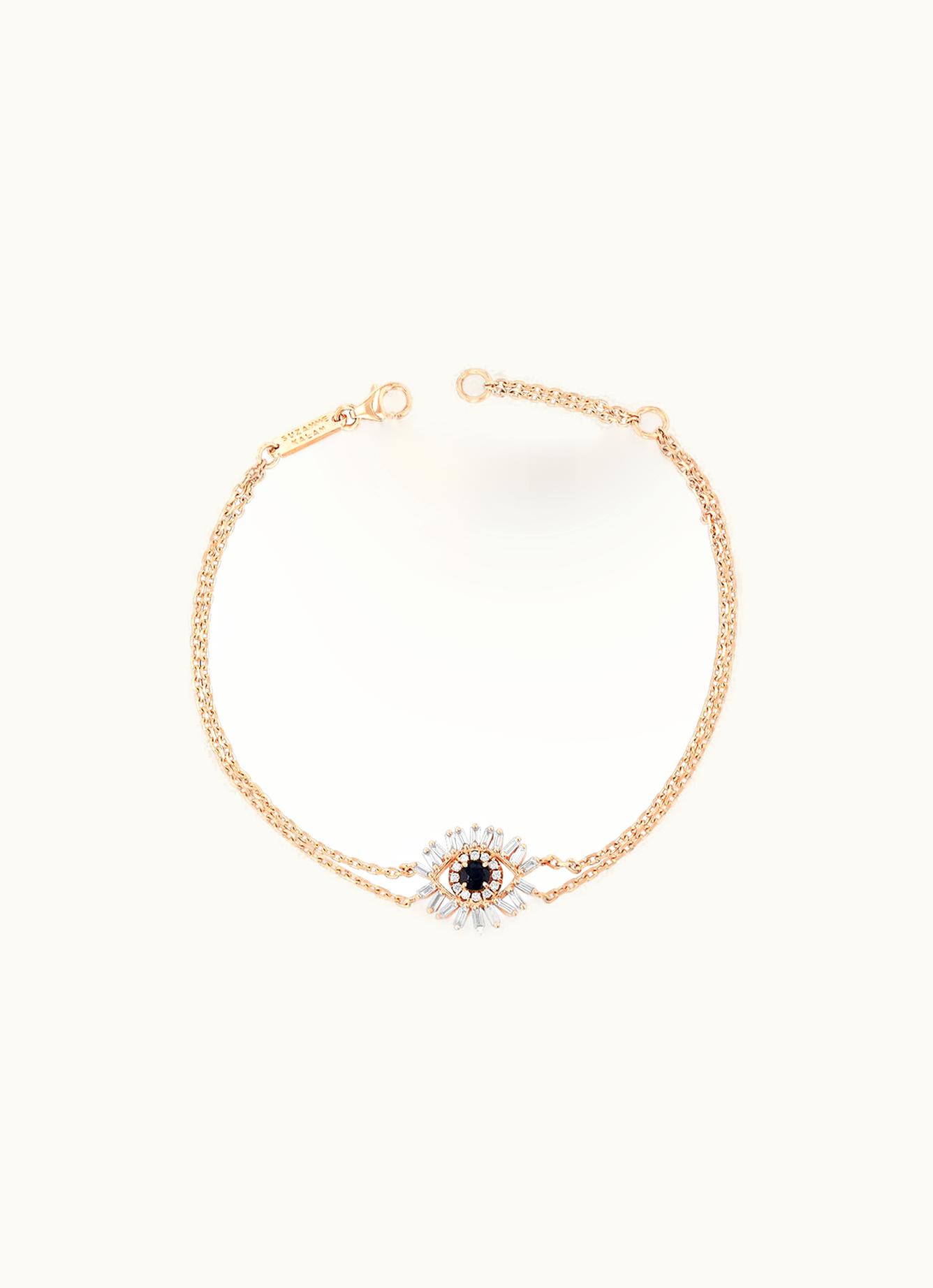 Suzanne Kalan Suzanne Kalan Mini Evil Eye Black Sapphire Bracelet UZ0181913