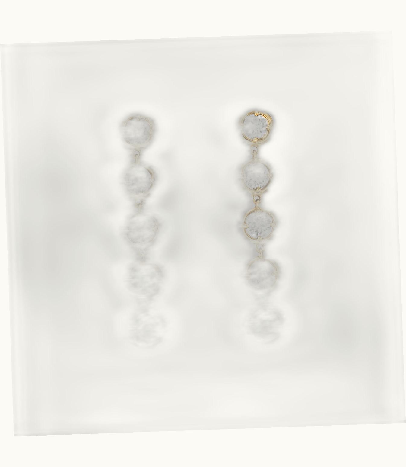 Van Cleef & Arpels Palmyre Earrings. 18k Yellow Gold, Diamonds VCARO3RF00