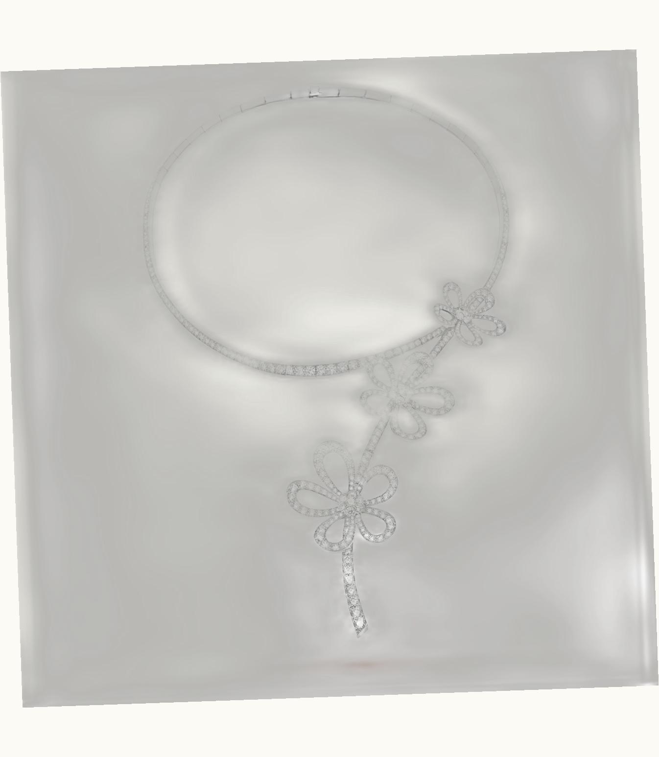 Van Cleef & Arpels Van Cleef & Arpels Flowerlace Necklace White Diamond High Jewelry