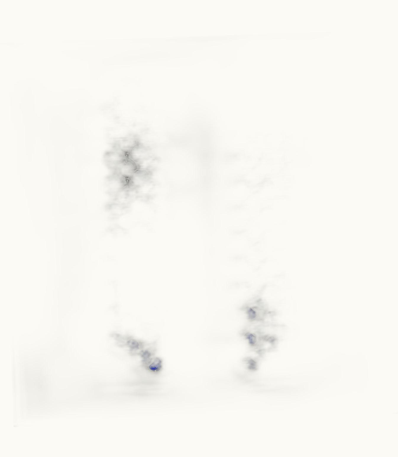 Van Cleef & Arpels Brume De Saphir Earrings. Rhodium Plated 18k White Gold, Sapphires, Diamonds