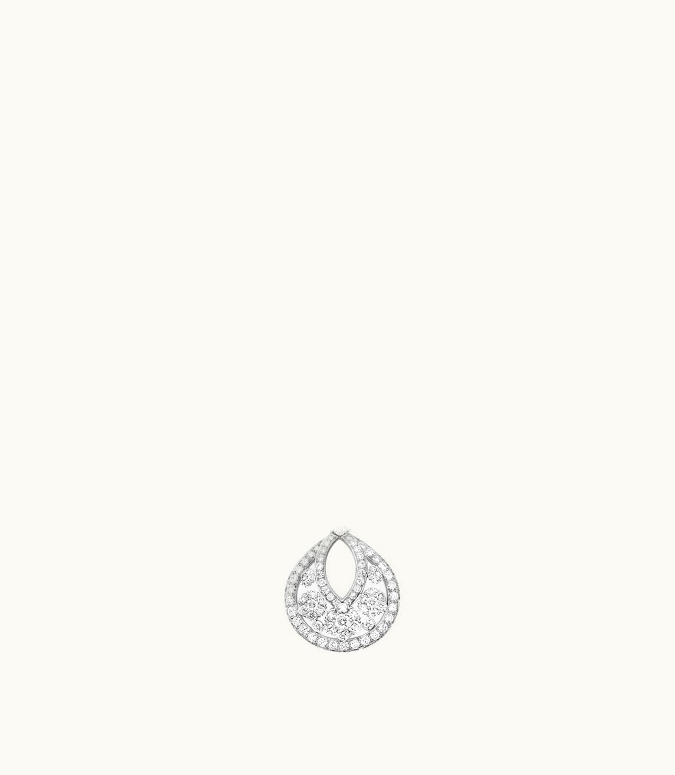 Van Cleef & Arpels Van Cleef & Arpels Snowflake Pendant, Large Model White Diamond High Jewelry