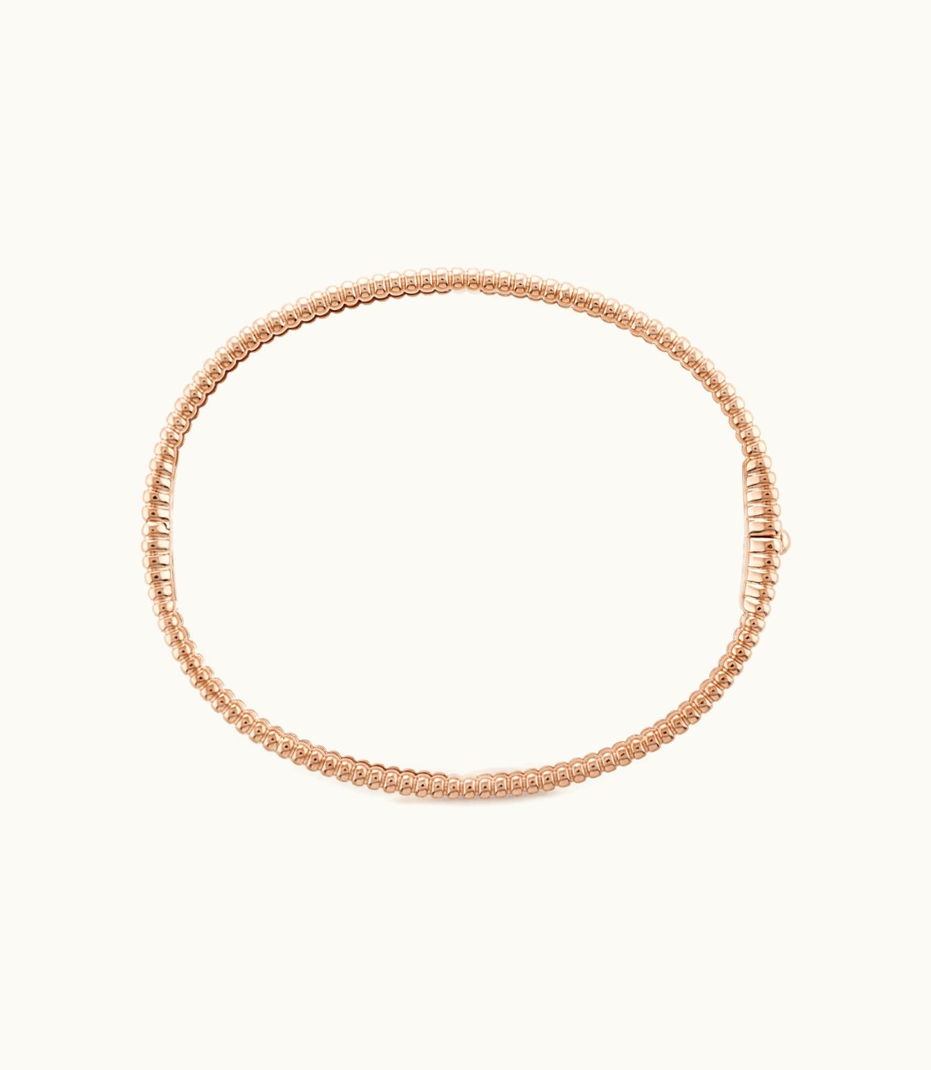 Van Cleef & Arpels Perlée Signature Bracelet, 18k Rose Gold, Medium Model