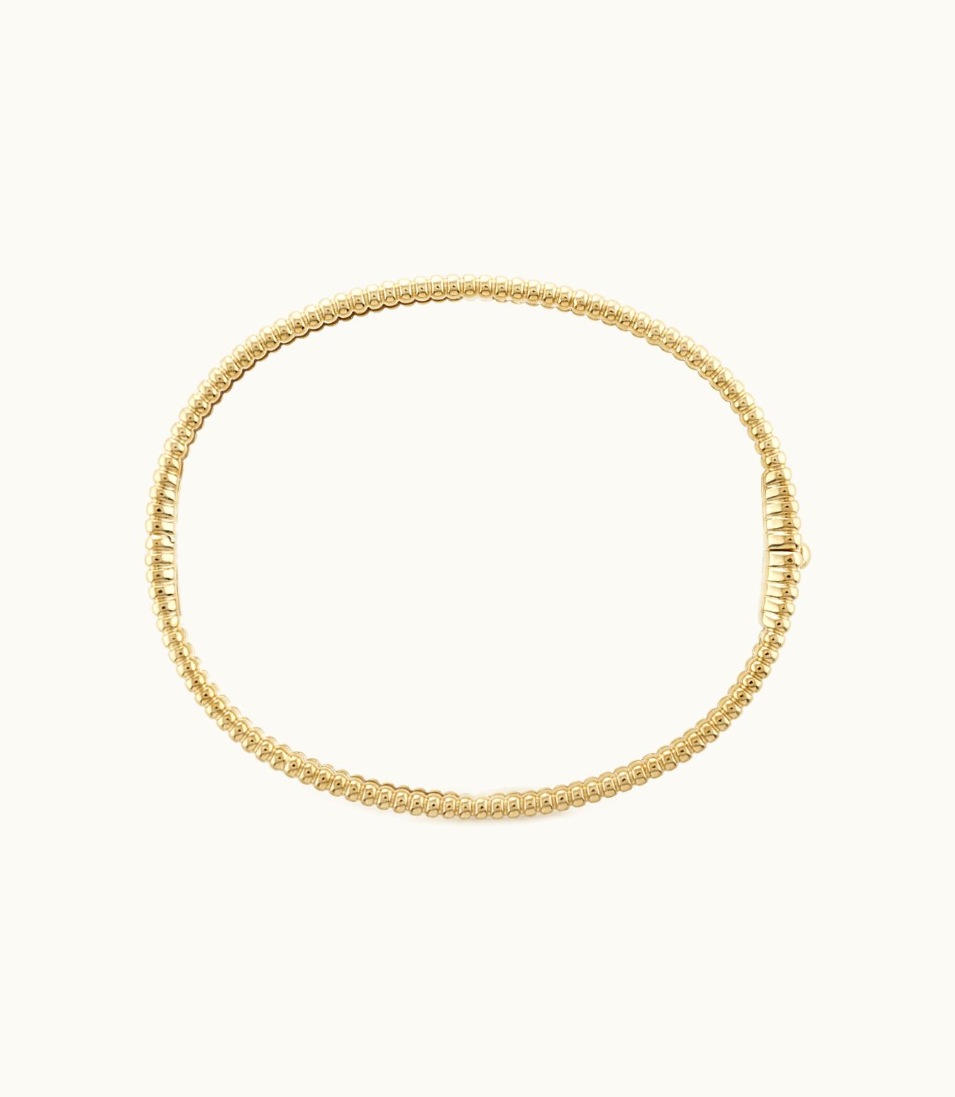 Van Cleef & Arpels Perlée Signature Bracelet, 18k Yellow Gold, Medium Model
