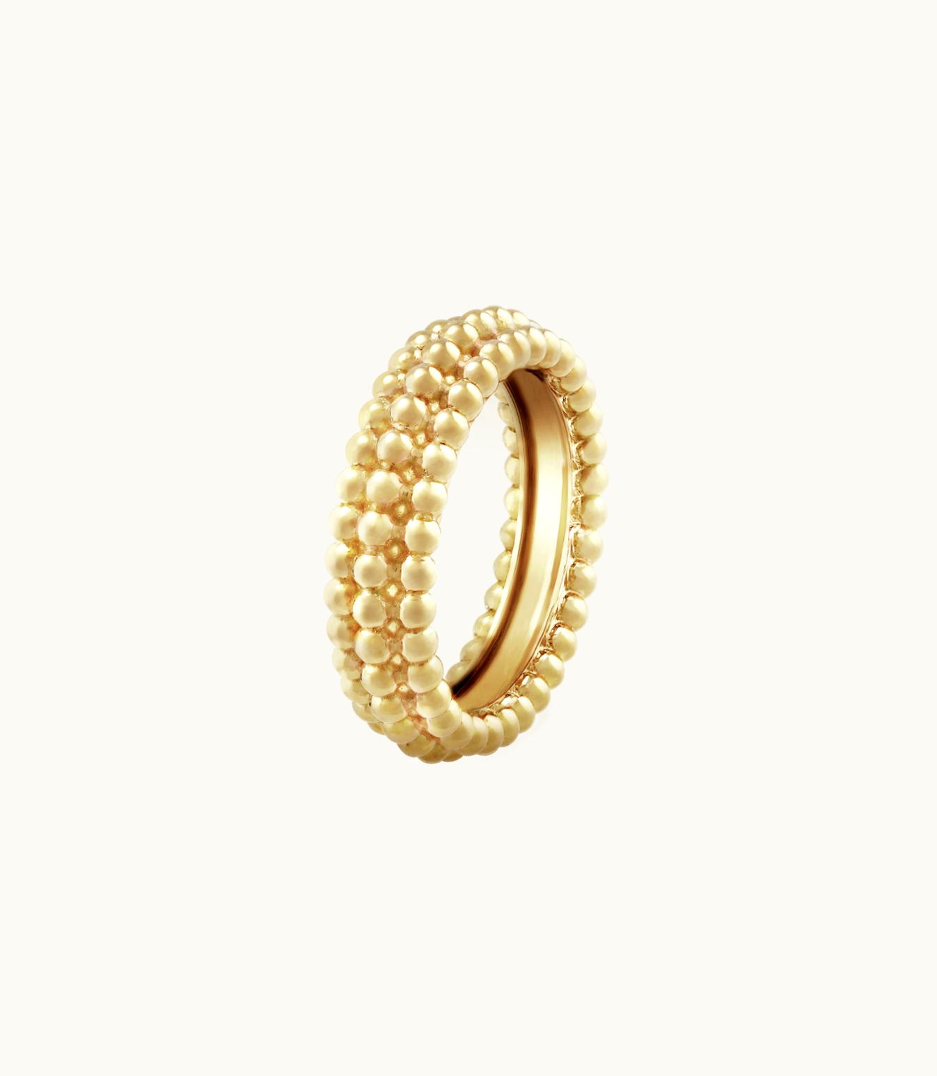 Van Cleef & Arpels Van Cleef & Arpels Perlée Pearls Of Gold Ring, 3 Rows Perlée™