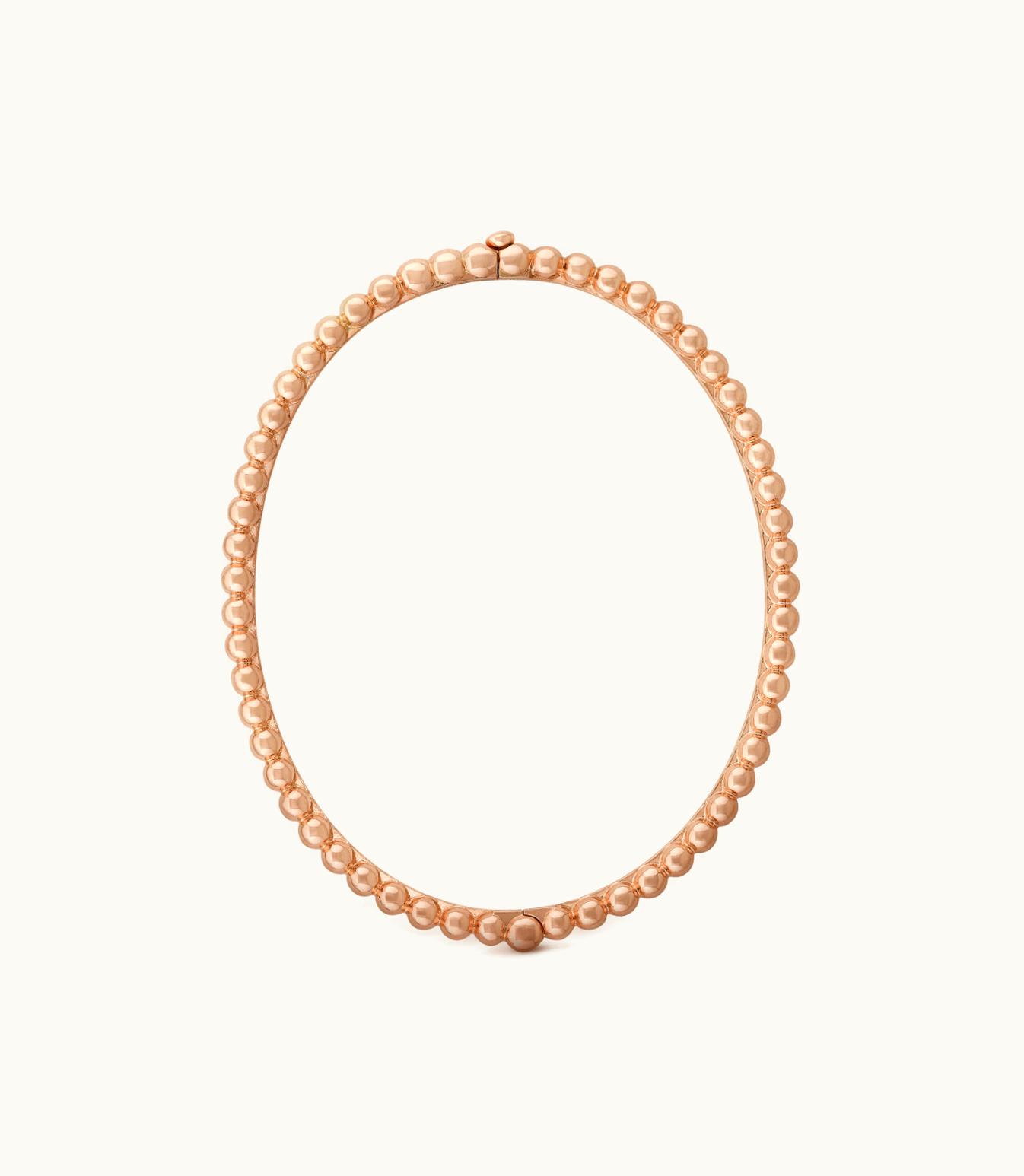 Van Cleef & Arpels Perlée Pearls Of Gold Bracelet, 18k Rose Gold, Medium Model