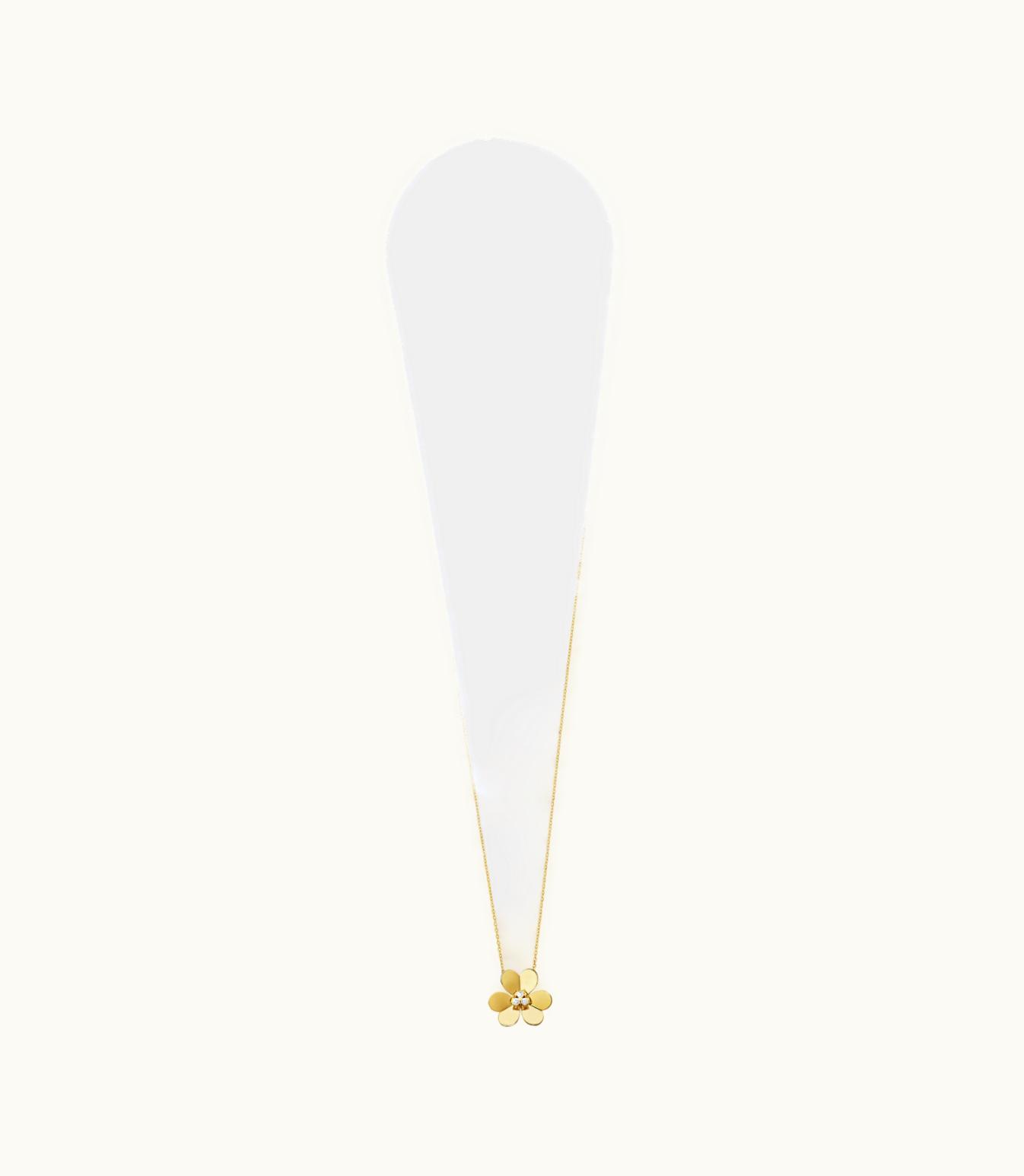 Van Cleef & Arpels Frivole Clip Pendant, Very Large Model, 18k Yellow Gold, Diamonds