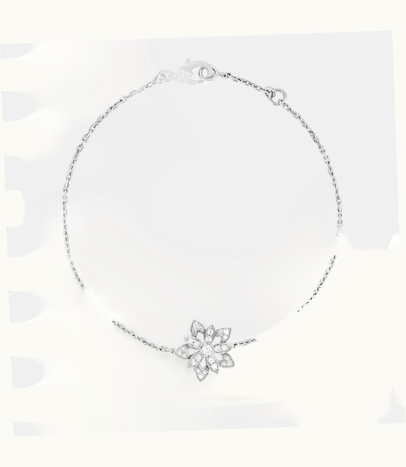 Van Cleef & Arpels Van Cleef & Arpels Lotus Openwork Bracelet Mini Model Flora