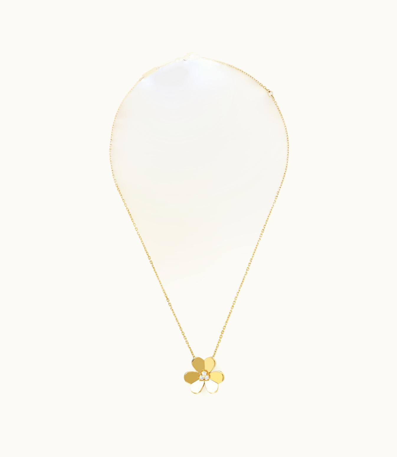 Van Cleef & Arpels Frivole Pendant, Large Model, 18k Yellow Gold, Diamonds VCARC96800