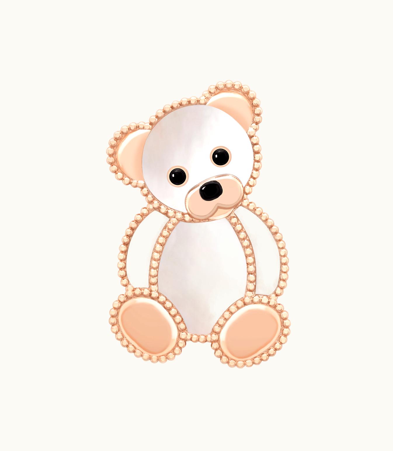 Van Cleef & Arpels Van Cleef & Arpels Lucky Animals Teddy Bear Clip Fauna