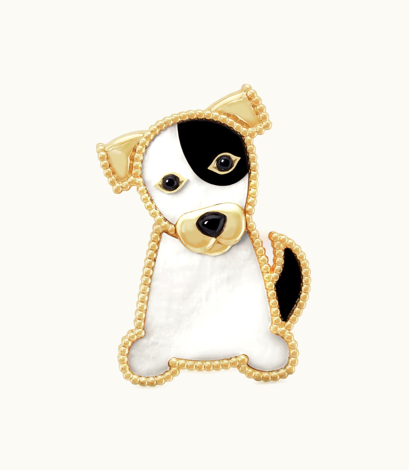 Van Cleef & Arpels Van Cleef & Arpels Lucky Animals Dog Clip Fauna
