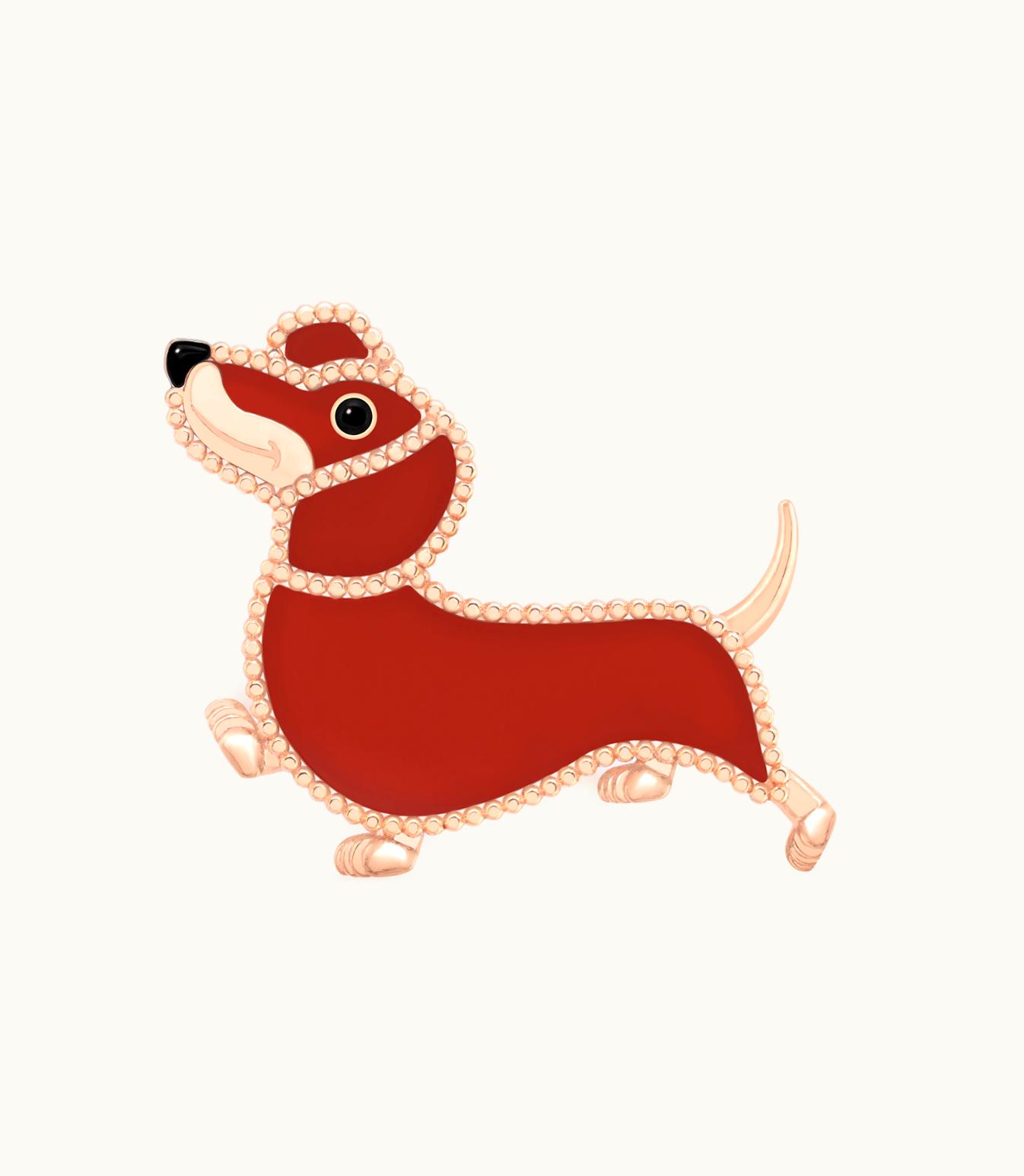 Van Cleef & Arpels Van Cleef & Arpels Lucky Animals Dachshund Clip Fauna