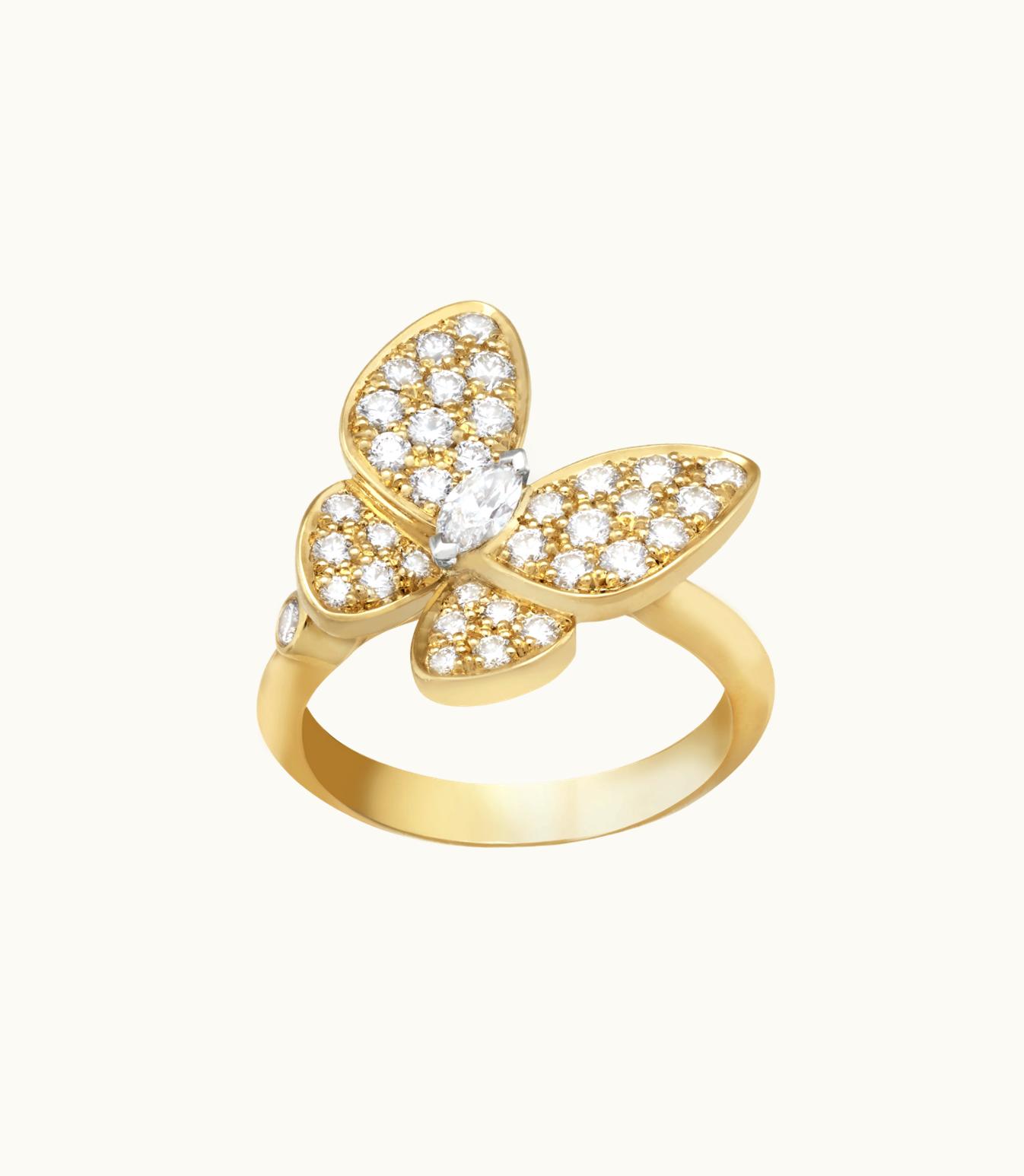 Van Cleef & Arpels Van Cleef & Arpels Two Butterfly Ring Fauna