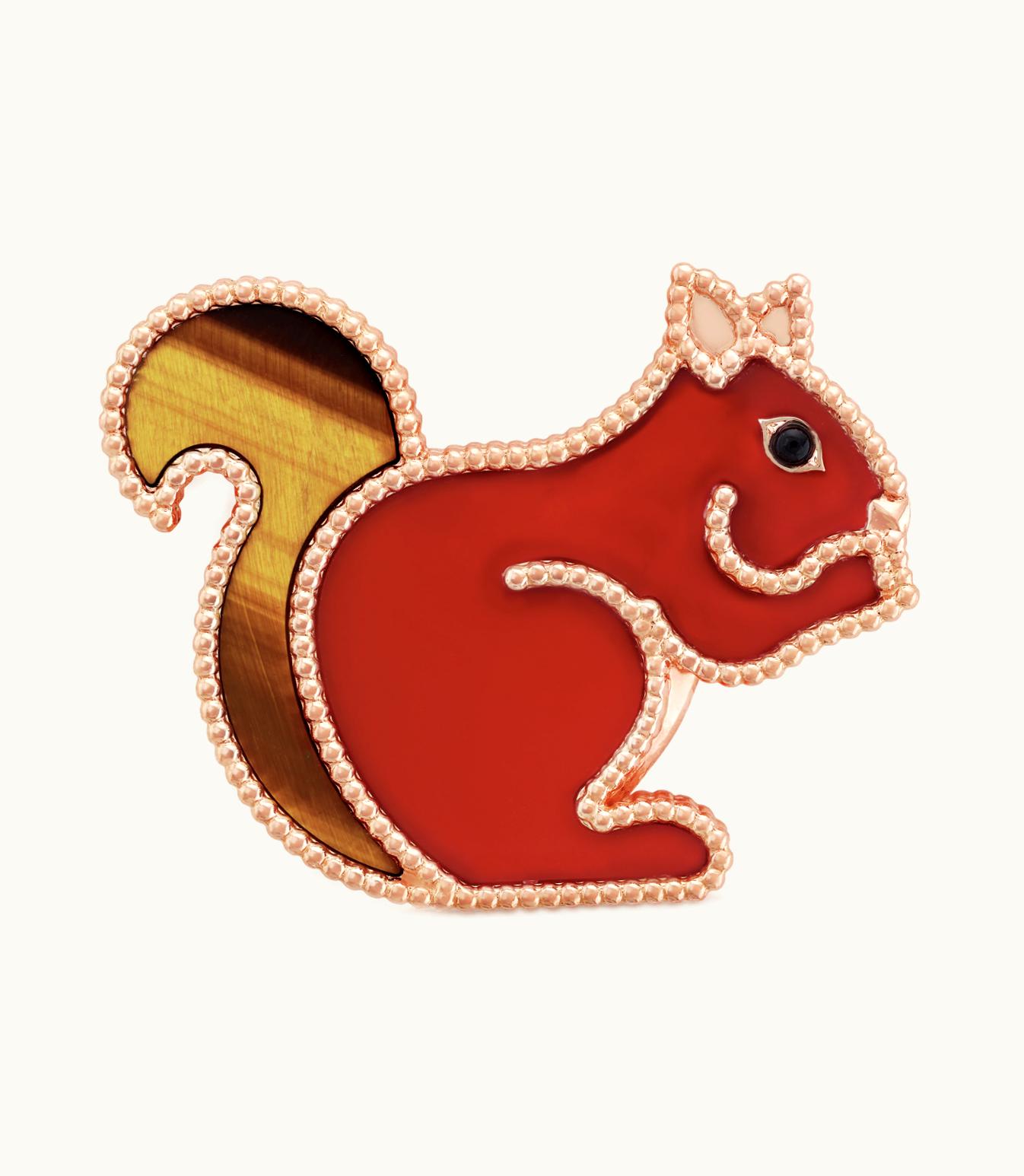 Van Cleef & Arpels Van Cleef & Arpels Lucky Animals Squirrel Clip Fauna