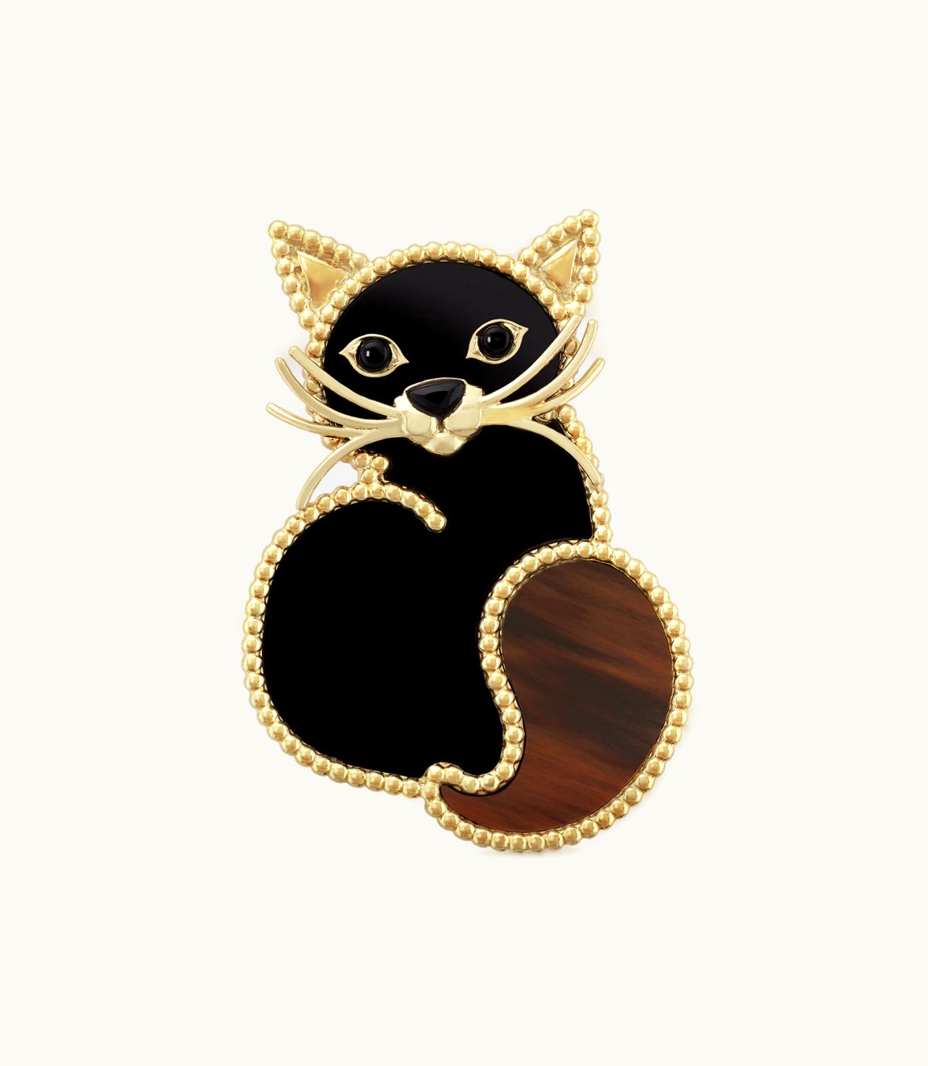 Van Cleef & Arpels Van Cleef & Arpels Lucky Animals Cat Clip Fauna