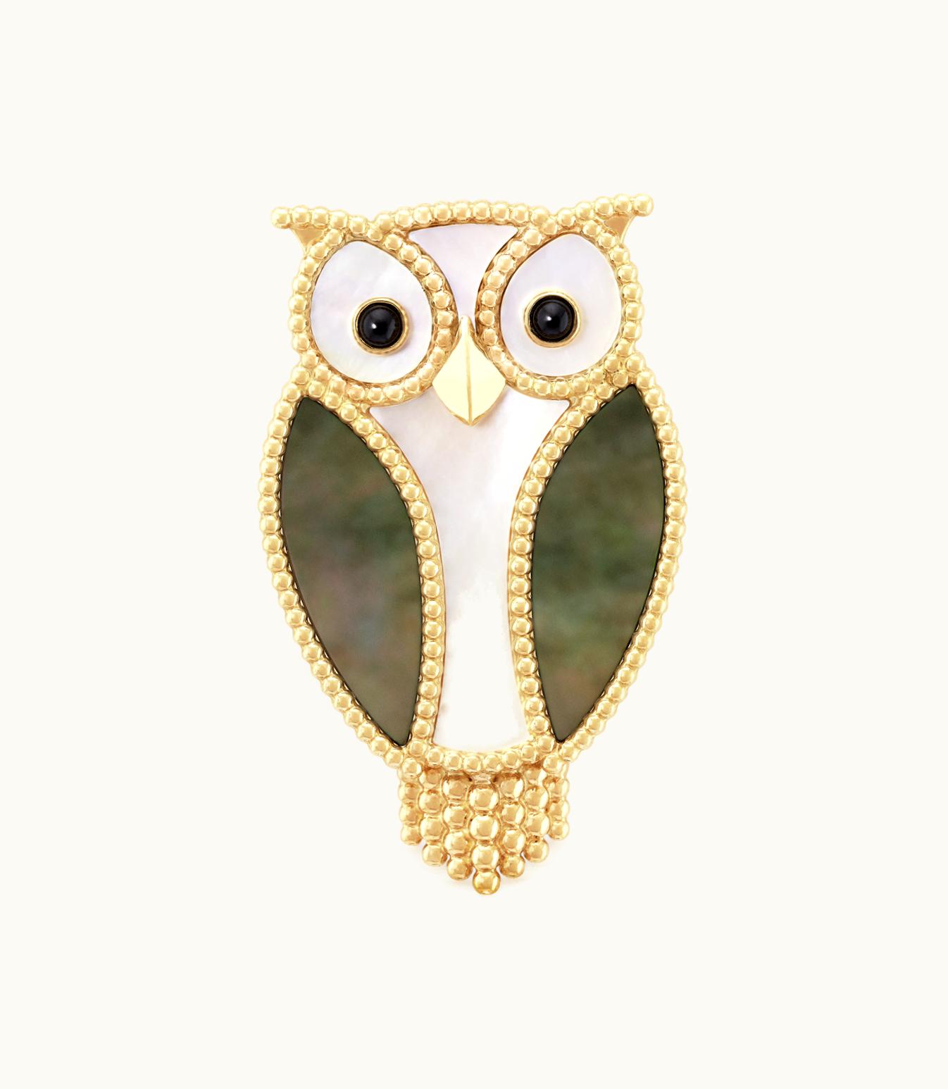 Van Cleef & Arpels Van Cleef & Arpels Lucky Animals Owl Clip Fauna