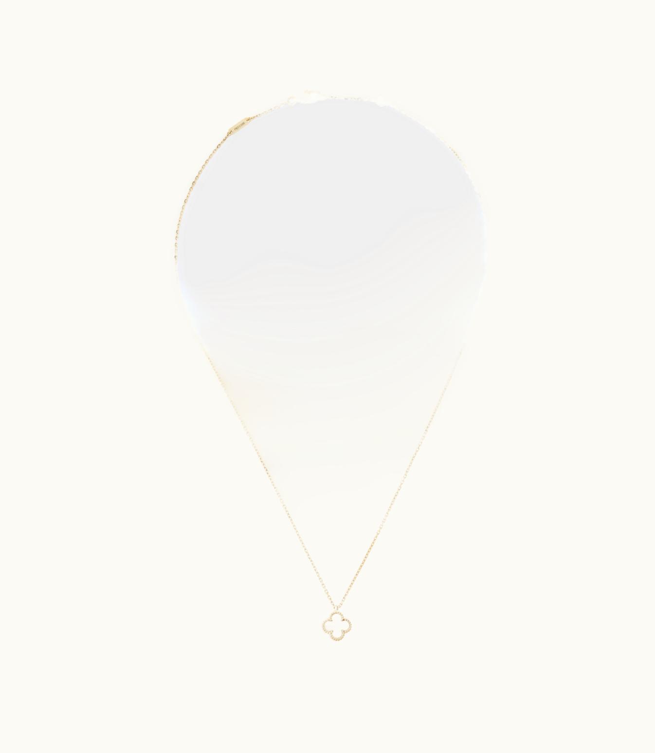 Van Cleef & Arpels Sweet Alhambra Pendant, 18k Yellow Gold, White Mother-of-pearl