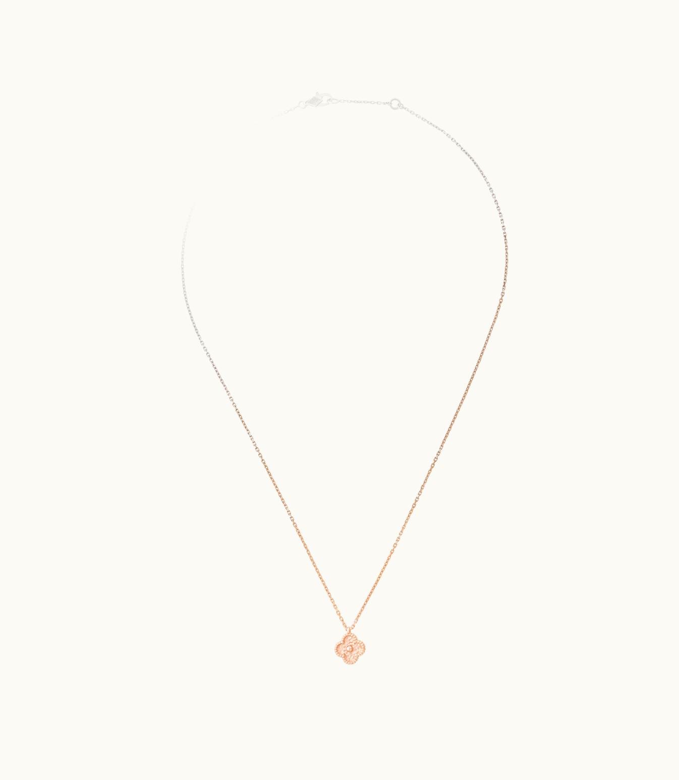 Van Cleef & Arpels Sweet Alhambra Pendant, 18k Rose Gold