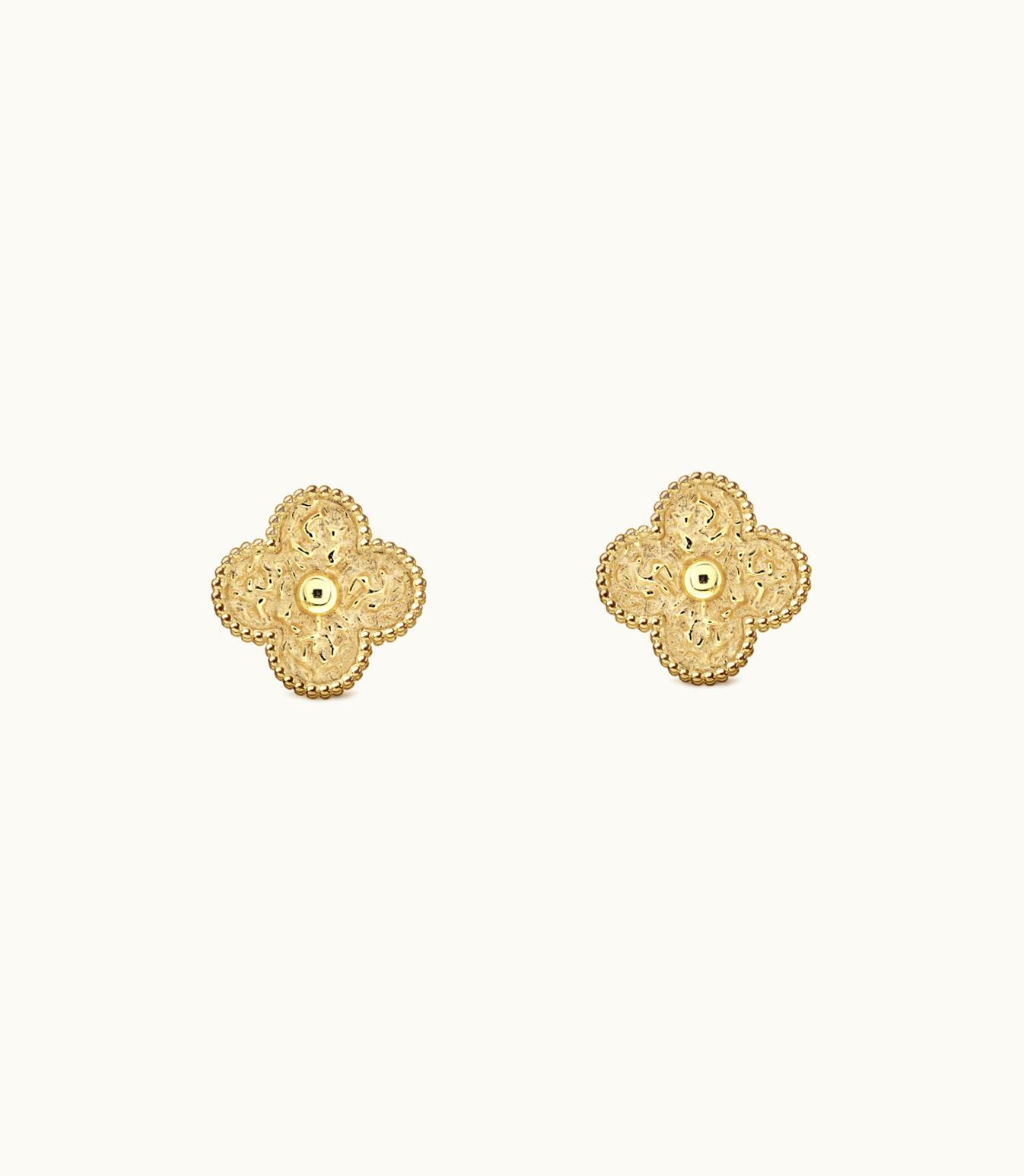 Van Cleef & Arpels Magic Alhambra Earrings, 18k Yellow Gold