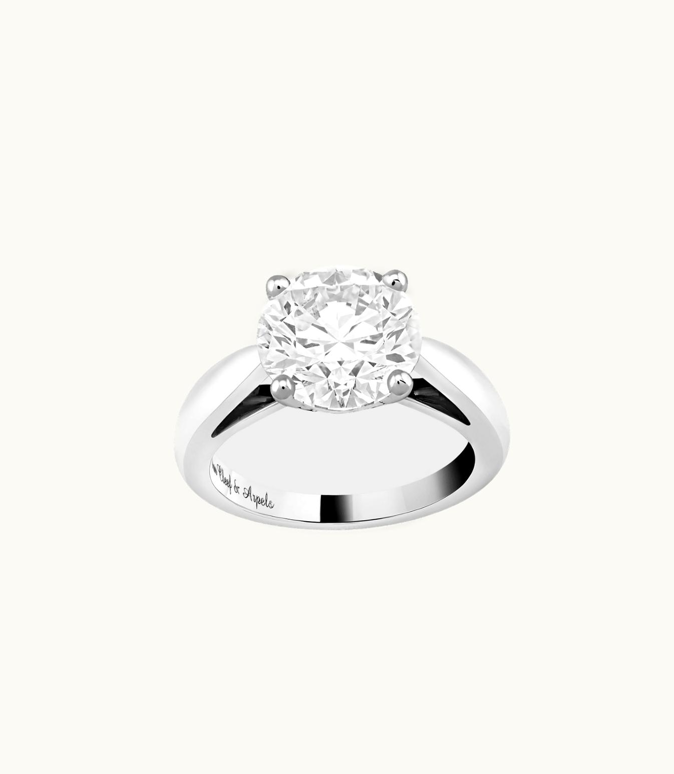 Van Cleef & Arpels Van Cleef & Arpels Bonheur Solitaire 4.02 Ct Evvs1 Unique Solitaires